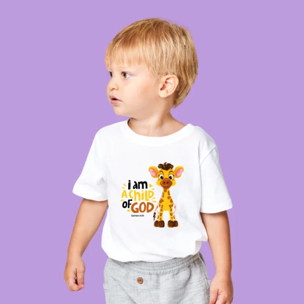 I am a child of God – Kid’s Premium Cotton T-shirt – Girl/Boy - Image 4