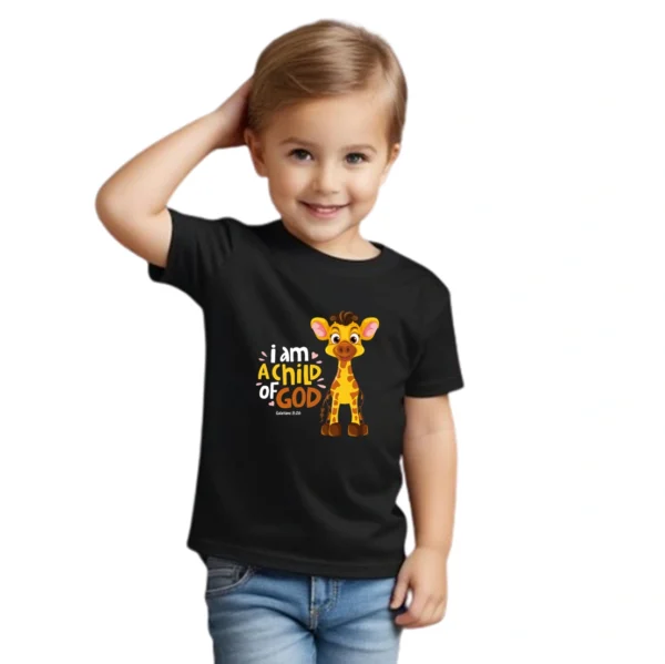 I am a child of God – Kid’s Premium Cotton T-shirt – Girl/Boy - Image 2