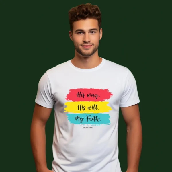 His way – Men’s Premium Cotton T-shirt - Image 3