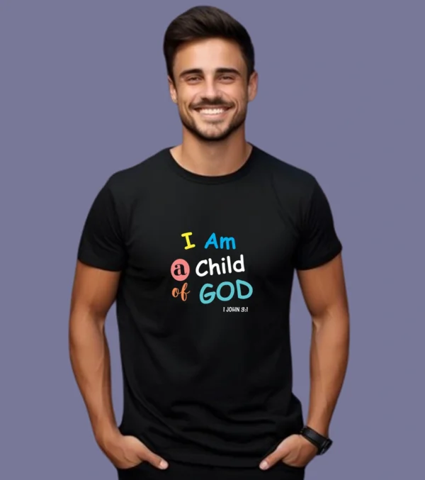 I am a child of God – Men’s Premium Cotton T-shirt