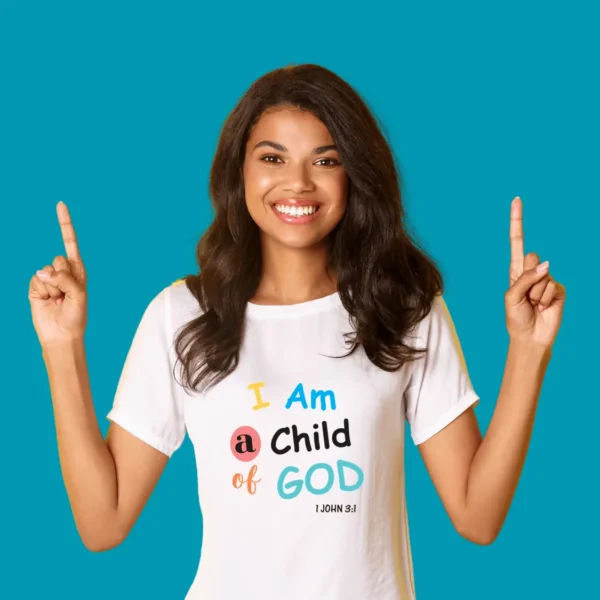 I am a child of God – Women’s Premium Cotton T-shirt