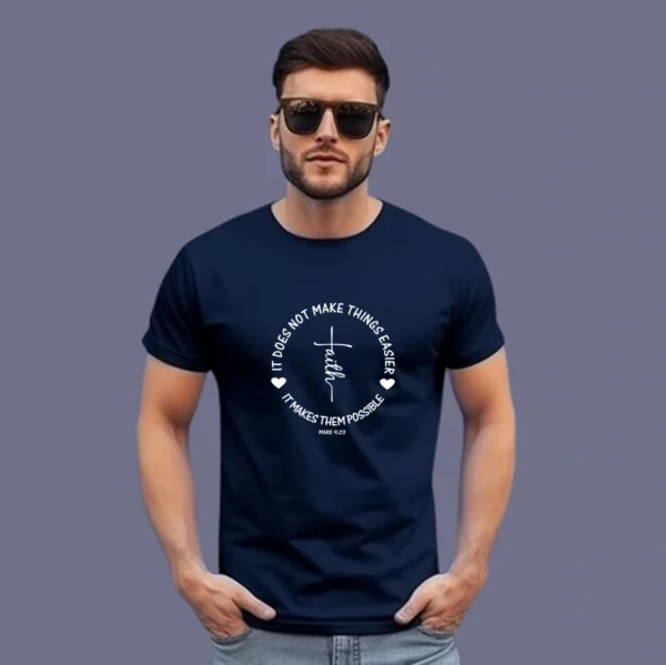 Faith – Men’s Premium Cotton T-shirt - Image 6