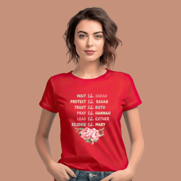 Women of the Bible – Women’s Premium Cotton T-shirt
