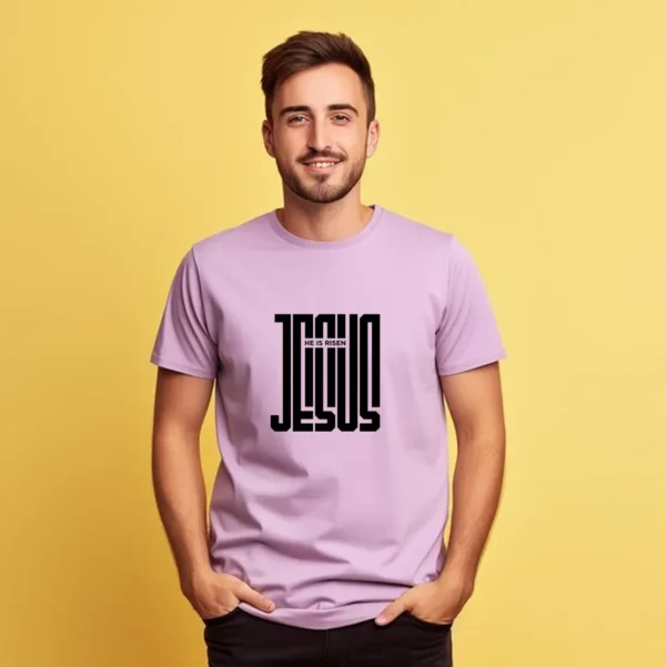 He is Risen – Men’s Premium Cotton T-shirt - Image 5