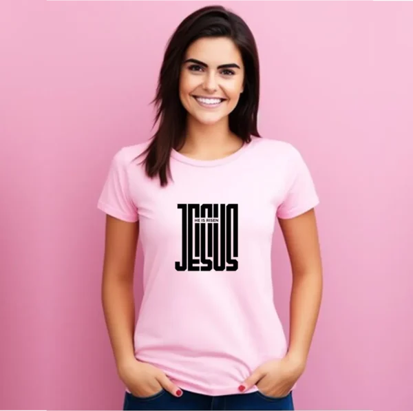 He is Risen – Women’s Premium Cotton T-shirt