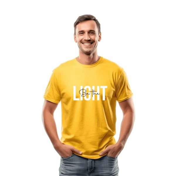 Be the Light – Men’s Premium Cotton T-shirt - Image 2